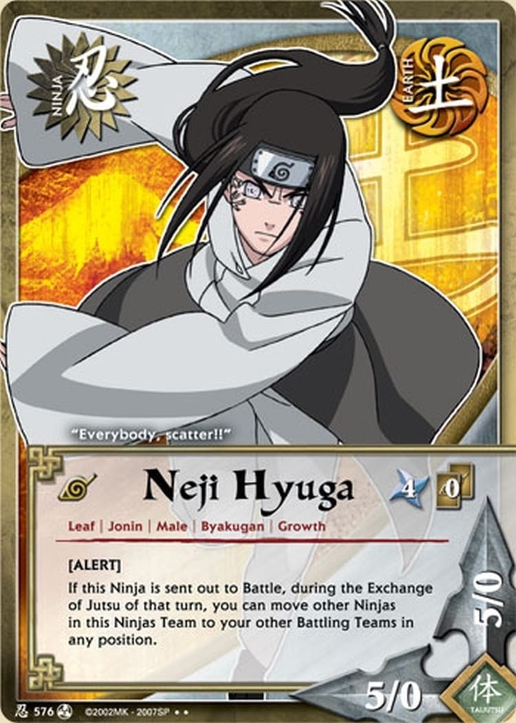 Neji Hyuga card artwork