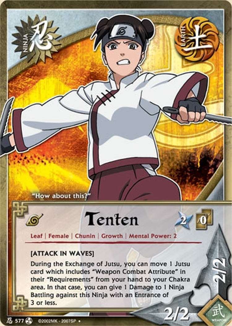 Tenten card artwork