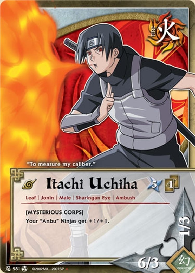 Itachi Uchiha card artwork