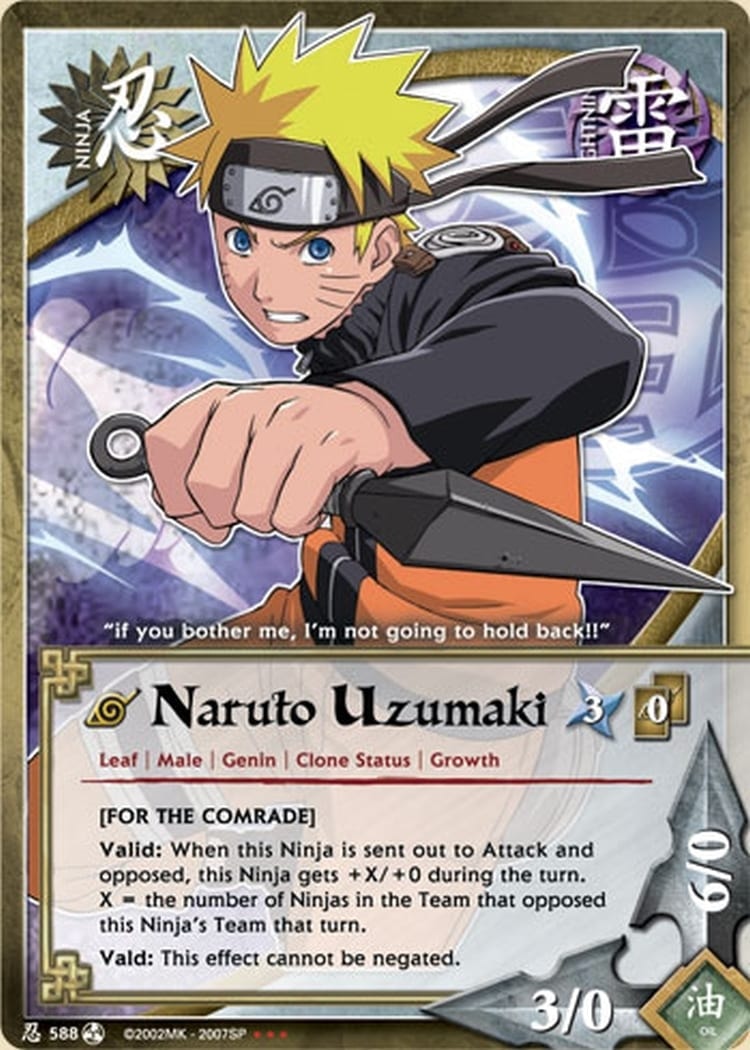 Naruto Uzumaki card artwork