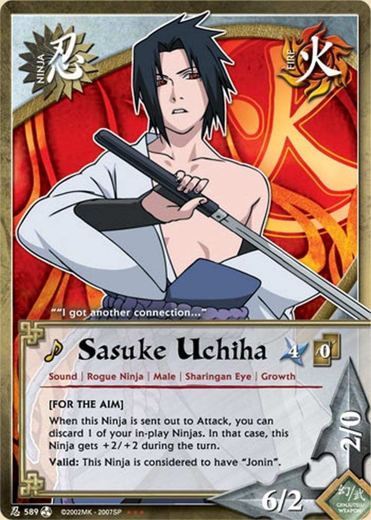 Sasuke Uchiha card artwork