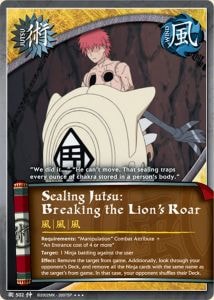 Sealing Jutsu: Breaking the Lion's Roar card artwork