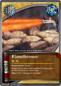 Flamethrower card artwork