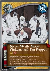 Secret White Move: Chikamatsu's Ten Puppets card artwork