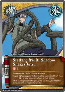 Striking Multi Shadow Snakes Jutsu card artwork