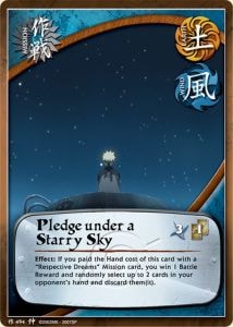 Pledge under a Starry Sky card artwork