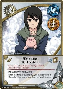 Shizune & Tonton card artwork
