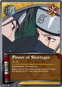 Power of Sharingan card artwork