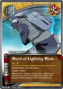 Burst of Lightning Blade card artwork