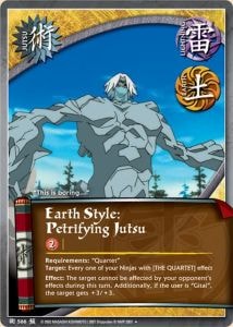 Earth Style: Petrifying Jutsu card artwork