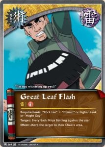 Great Leaf Flash card artwork
