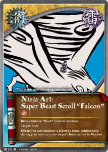 Ninja Art: Super Beast Scroll Falcon card artwork