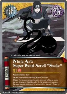 Ninja Art: Super Beast Scroll Snake card artwork