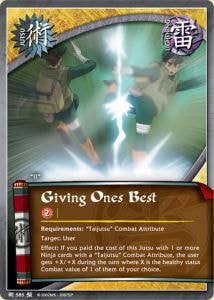 Giving Ones Best card artwork