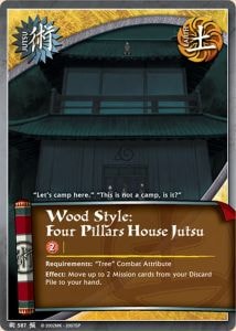 Wood Style: Four Pillars House Jutsu card artwork