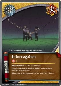 Interrogation card artwork