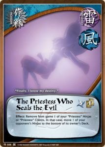 The Priestess Who Seals the Evil card artwork