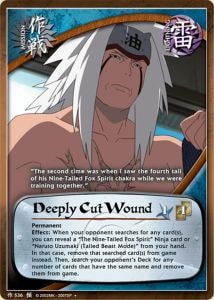 Deeply Cut Wound card artwork