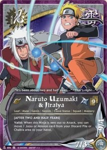 Naruto Uzumaki & Jiraiya card artwork