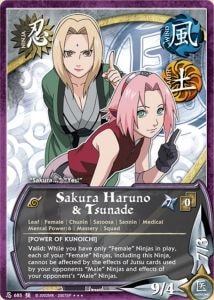 Sakura Haruno & Tsunade card artwork