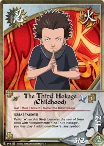 The Third Hokage (Childhood) card artwork