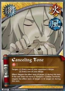 Canceling tone card artwork
