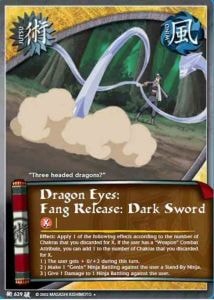 Dragon Eyes: Fang Release: Dark Sword card artwork