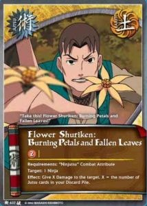 Flower Shuriken: Burning Petals and Fallen Leaves card artwork