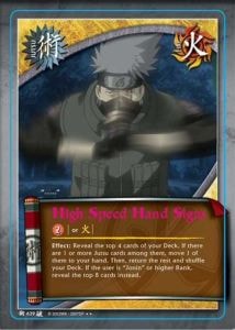 High Speed Hand Signs card artwork