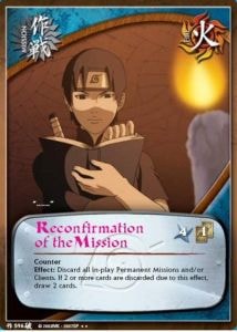Reconfirmation of the Mission card artwork