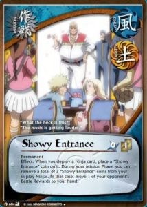 Showy Entrance card artwork