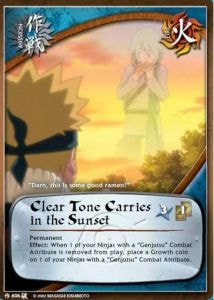Clear Tone Carries in the Sunset card artwork