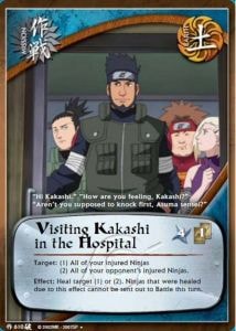 Visiting Kakashi in the Hospital card artwork