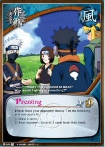 Pressing card artwork