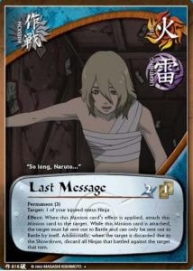 Last Message card artwork