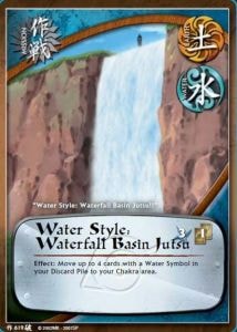 Water Style: Waterfall Basin Jutsu card artwork