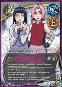 Sakura Haruno & Hinata Hyuga card artwork