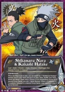Shikamaru Nara & Kakashi Hatake card artwork