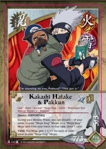 Kakashi Hatake & Pakkun card artwork