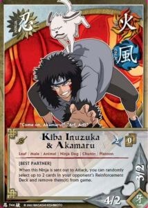 Kiba Inuzuka & Akamaru card artwork