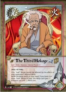 The Third Hokage card artwork
