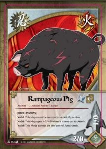 Rampageous Pig card artwork