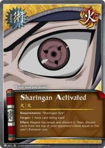 Sharingan Activated! card artwork