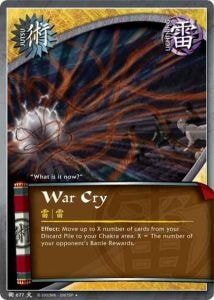 War Cry card artwork