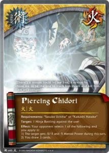Piercing Chidori card artwork
