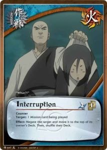Interruption card artwork