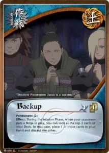 Backup card artwork