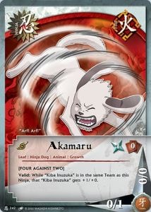 Akamaru card artwork