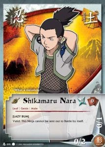 Shikamaru Nara card artwork