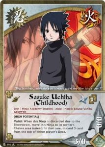 Sasuke Uchiha (Childhood) card artwork